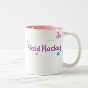 Garten-Flattern-Feld-Hockey Zweifarbige Tasse