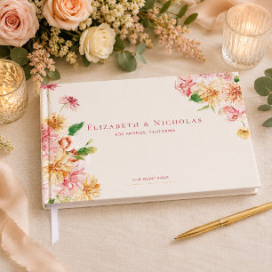 Garten Floral   Sommerhochzeit Gästebuch