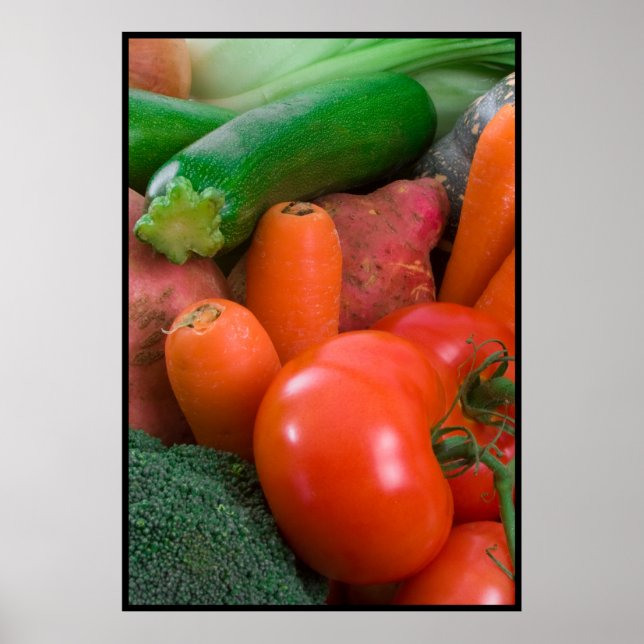 Garten Frische Gemüse Printwerbung Poster (Vorne)