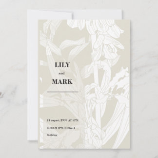 Garten Frühlingsblumen. Hintergrund graviert. Einladung