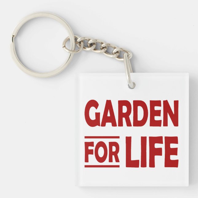 Garten für Leben - Pflanze Lover Schlüsselanhänger (Vorderseite)