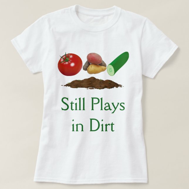 Garten-Gemüse-und der Boden-Frauen weißer T - T-Shirt (Design vorne)