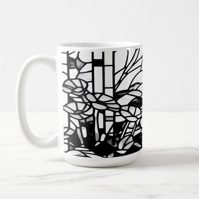 Garten Glasmalerei  Kaffeetasse (Links)