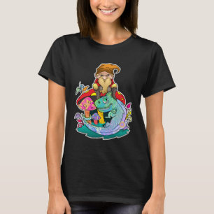 Garten-Gnom-Chamäleon Outdoor-Gnome-Abenteuer Co T-Shirt