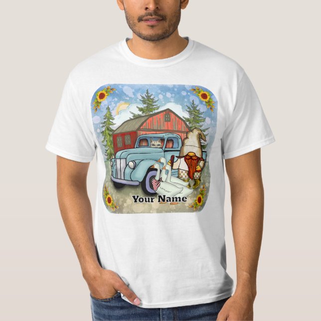 Garten-Gnom T-Shirt (Vorderseite)