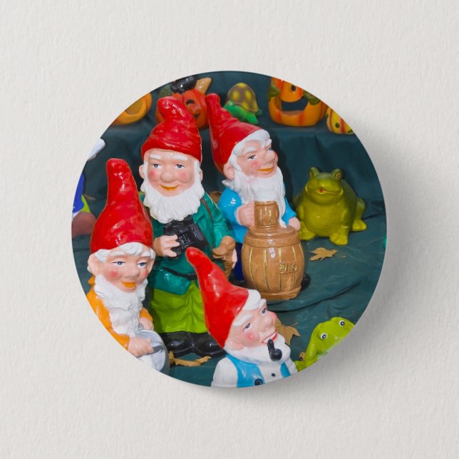 Garten Gnome Button (Vorderseite)