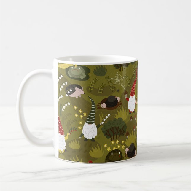 Garten Gnomes: Humorreiche Fauna. Kaffeetasse (Links)