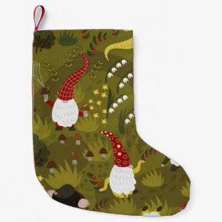 Garten Gnomes: Humorreiche Fauna. Kleiner Weihnachtsstrumpf