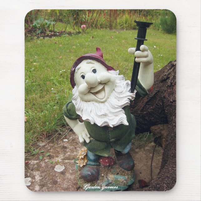 Garten Gnomes Mousepad (Vorne)