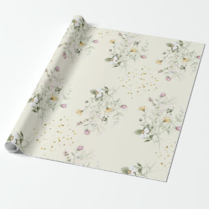 Garten-Hasen-Wildblumen-Geschenkverpackungspapier Geschenkpapier