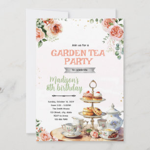 Garten-High-Tea-Party-Einladung Einladung