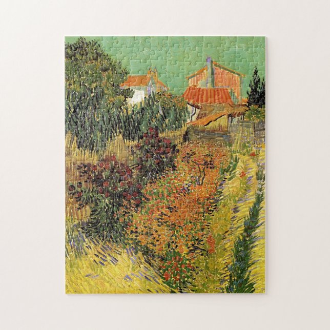 Garten hinter einem Haus. Vincent van Gogh. (Vertikal)