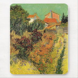 Garten hinter einem Haus. Vincent van Gogh. Mousepad