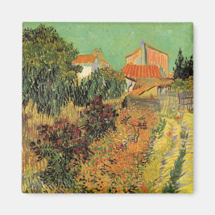Garten Hinter einem Haus von Vincent van Gogh Magnet