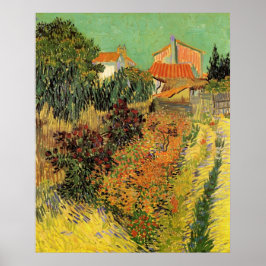 Garten Hinter einem Haus von Vincent van Gogh Poster
