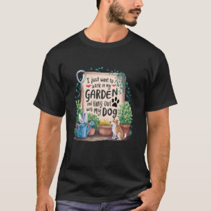 Garten-Hundeliebhaber Gärtner und Haustier-Treffpu T-Shirt