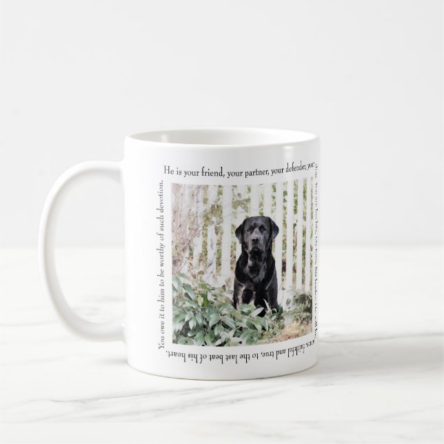 Garten-HundeTasse Kaffeetasse (Links)