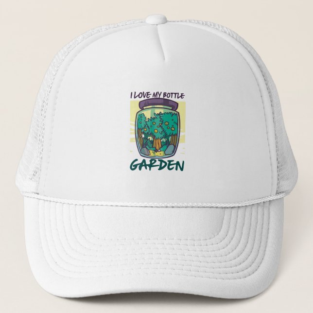Garten - I Liebe mein Flaschengarten Truckerkappe (Vorderseite)