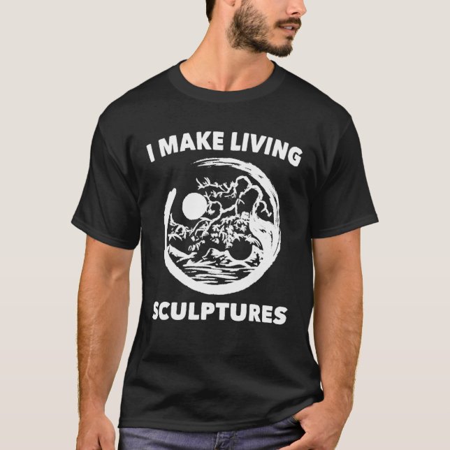 Garten - I Make Living Skulpturen - Friede - Garte T-Shirt (Vorderseite)