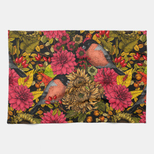 Garten im Herbst 2 Geschirrtuch