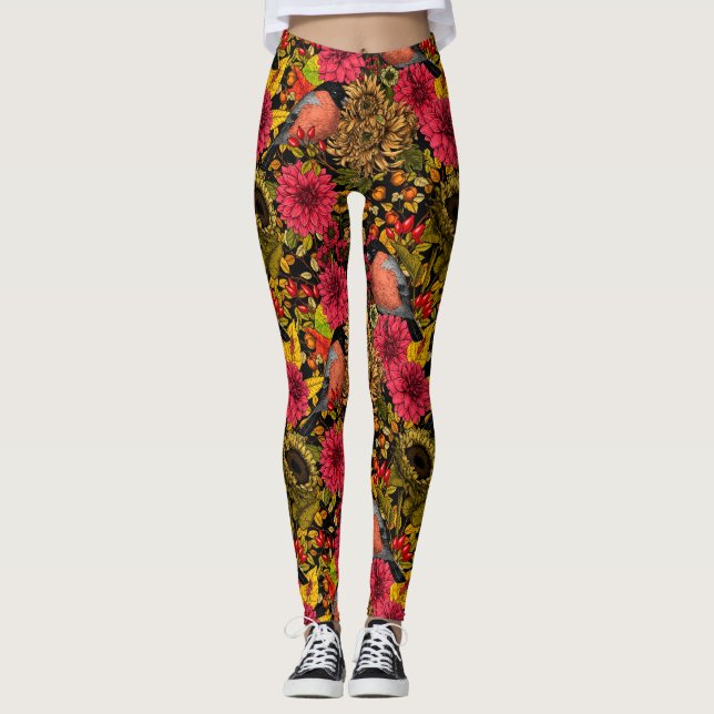 Garten im Herbst 2 Leggings (Vorderseite)