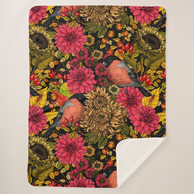 Garten im Herbst 2 Sherpadecke (Vorderseite)