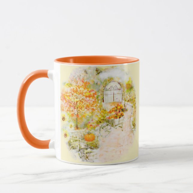 Garten im Herbst Tasse (Links)
