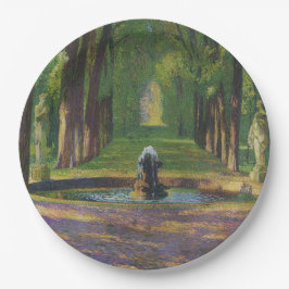 Gärten im Palast von Versailles (Frankreich) Pappteller