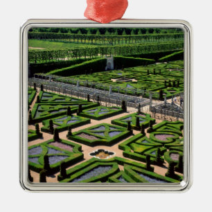 Garten im Schloss Villandry, Indre-et-Loire, Silbernes Ornament