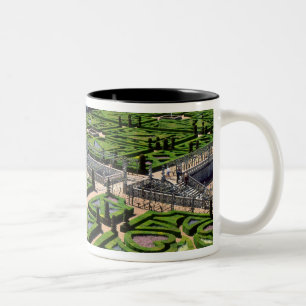 Garten im Schloss Villandry, Indre-et-Loire, Zweifarbige Tasse