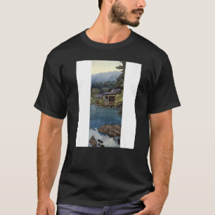Garten im Sommer japanische Landschaft Unisex T-Shirt