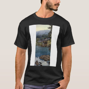 Garten im Sommer japanische Landschaft Unisex T-Shirt