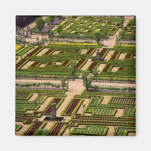 Garten im Villandry Chateau, Indre-et-Loire, 2 Magnet