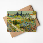 Garten in Arles | Vincent van Gogh Karte<br><div class="desc">Garten in Arles (1888) von dem niederländischen Postimpressionisten Vincent van Gogh. Originelle Kunstwerke sind ein Öl auf der Leinwand,  das eine üppige Landschaft mit bunten Blume darstellt. Verwenden Sie die Entwurfstools,  um einen benutzerdefinierten Text hinzuzufügen oder das Bild zu personalisieren.</div>
