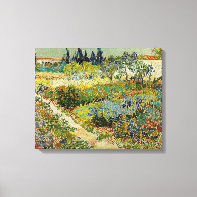 Garten in Arles | Vincent van Gogh Leinwanddruck (Vorderseite)