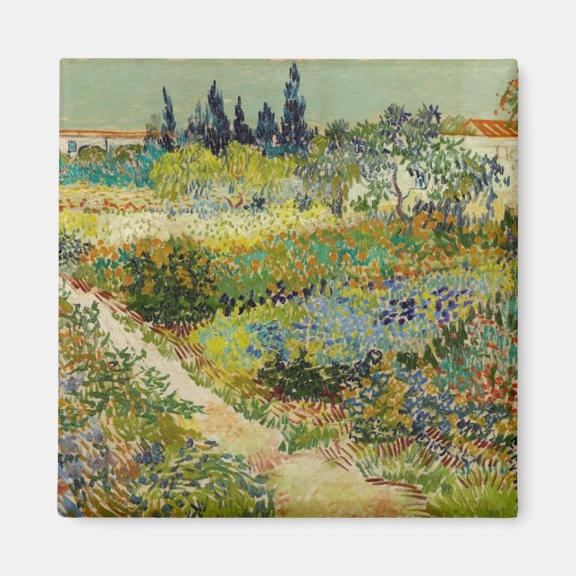 Garten in Arles | Vincent Van Gogh Magnet (Vorne)