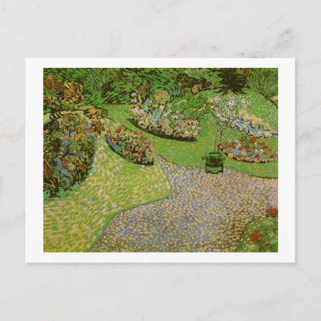 Garten in Auvers (F814) Van Gogh Fine Art Postkarte (Vorderseite)