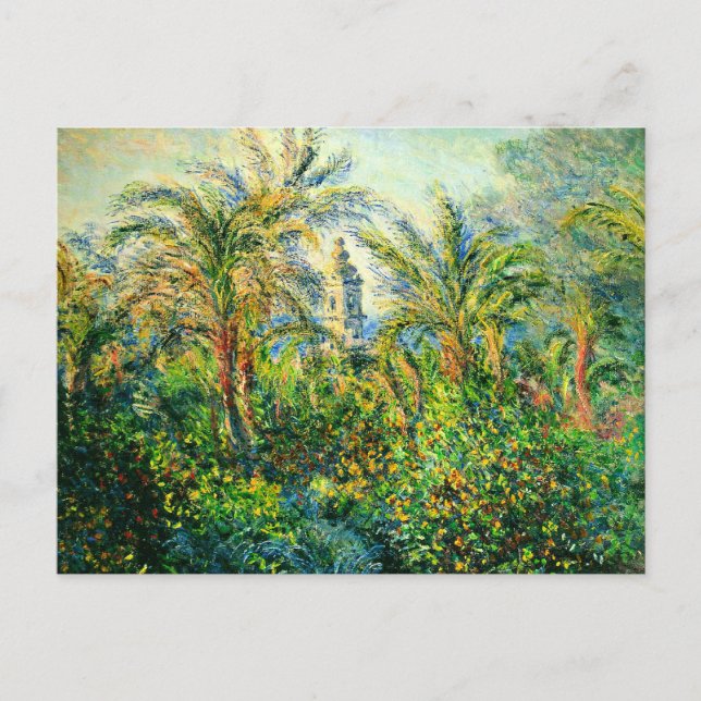 Garten in Bordighera, Eindruck des Morgens Postkarte (Vorderseite)
