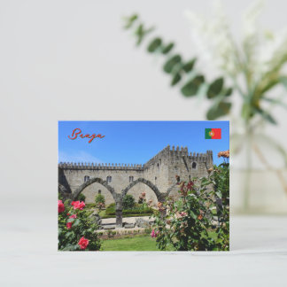 Garten in Braga, Portugal Feiertagspostkarte