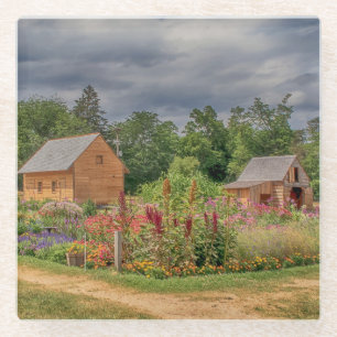 Garten in den Adirondacks Glasuntersetzer