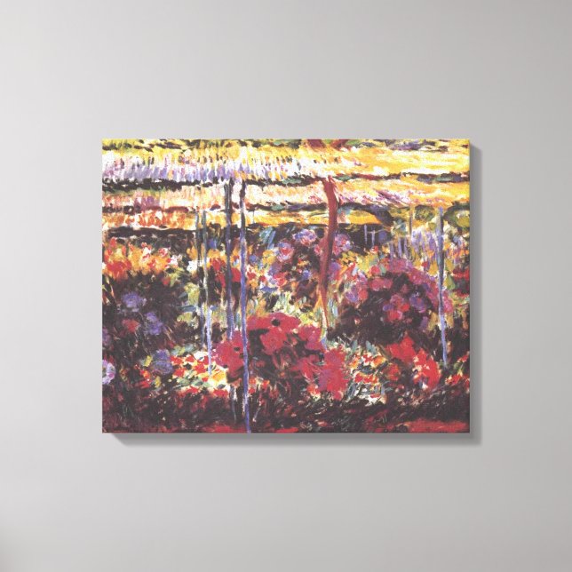 Garten in Giverny - Claude Monet - c1900 Leinwanddruck (Vorderseite)