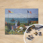 Garten in Sainte-Adresse | Claude Monet<br><div class="desc">Garden bei Sainte-Adresse oder Jardin à Sainte-Adresse (1867) von Claude Monet,  einem französischen Impressionisten. Das Bild zeigt eine sonnige Szene zeitgenössischer Freizeit im Badeort Sainte-Adresse von Monet. Verwenden Sie die Entwurfstools,  um einen benutzerdefinierten Text hinzuzufügen oder das Bild zu personalisieren.</div>