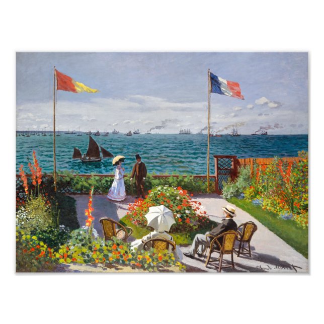 Garten in Sainte-Adresse | Claude Monet | Fotodruck (Vorne)