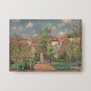 Garten in vollem Sonnenlicht, Camille PIssarro, 18 Button