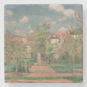 Garten in vollem Sonnenlicht, Camille PIssarro, 18 Steinuntersetzer
