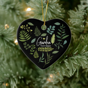 Garten ist meine Therapie - Blumengarten Pflanze L Keramik Ornament