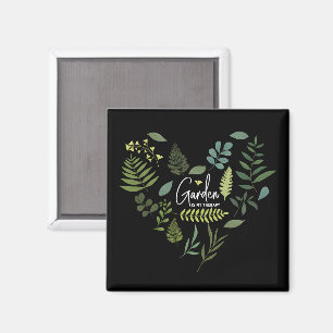 Garten ist meine Therapie - Blumengarten Pflanze L Magnet