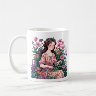Garten Königin   Florale Gärtnerin Ästhetik Kaffeetasse