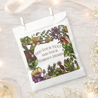 Garten-Kräuter-Päckchen Gartengewürze & Kräuter Ge Geschenktütchen