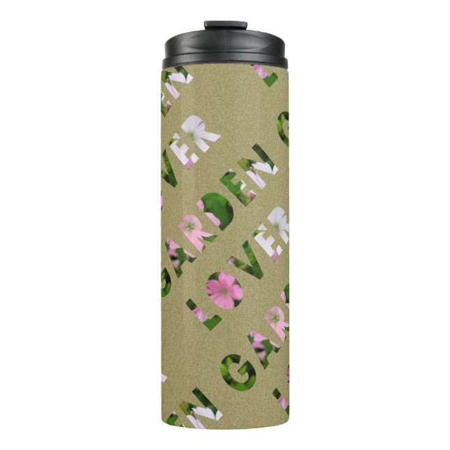 Garten-Liebhaber-Blumen-Entwurf Thermosbecher (Vorderseite)